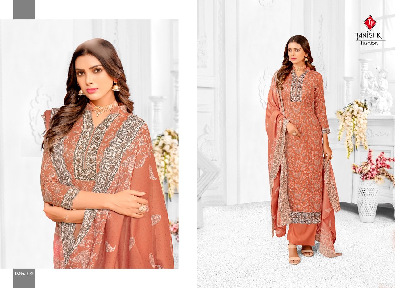 Tanishk Gulistan Designer Fancy Festive Wear Pashmina Wear Dress Material Collection